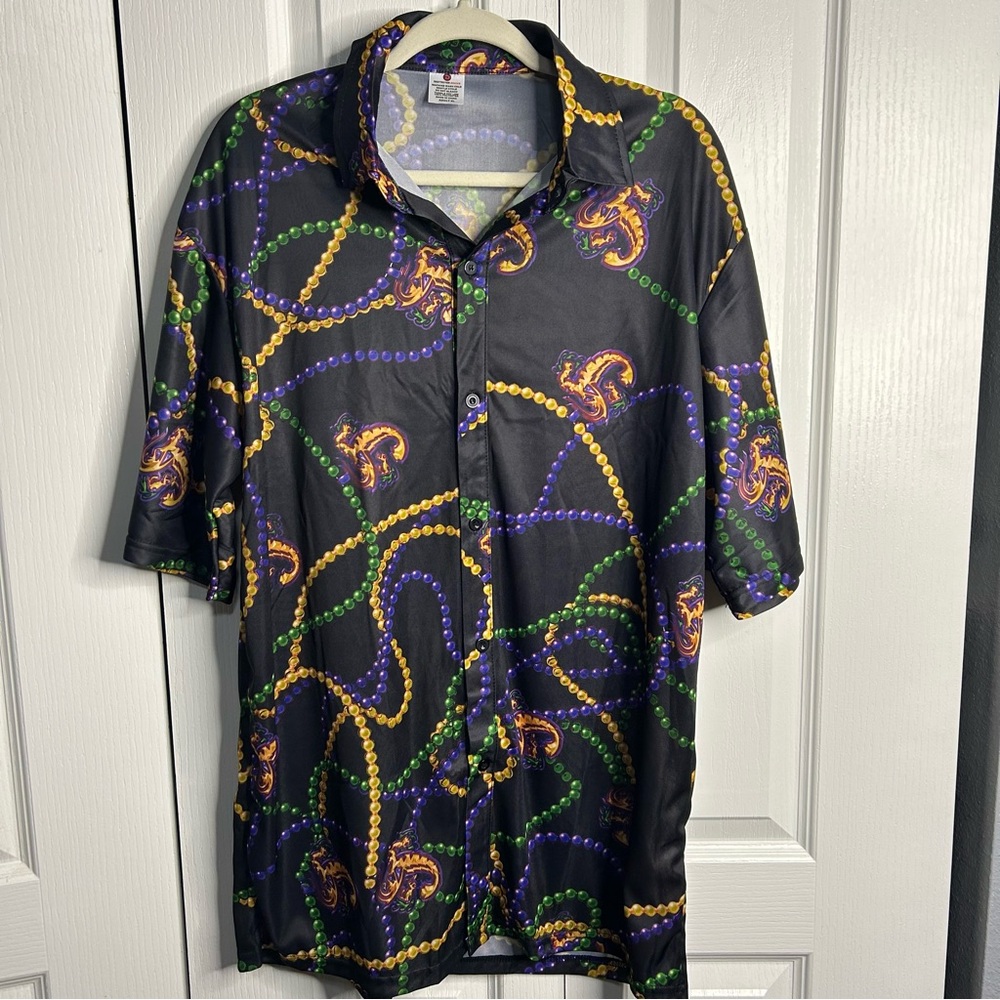 Jumbo Shrimp Shirt XL Jacksonville Minor League Baseball Destroyer‎ Mardi Gras